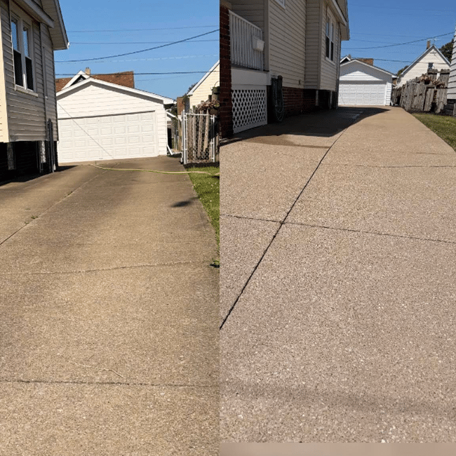andrews concrete pressure washing